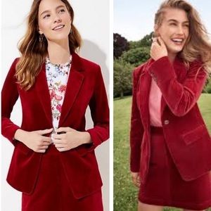 Red Corduroy Blazer😍